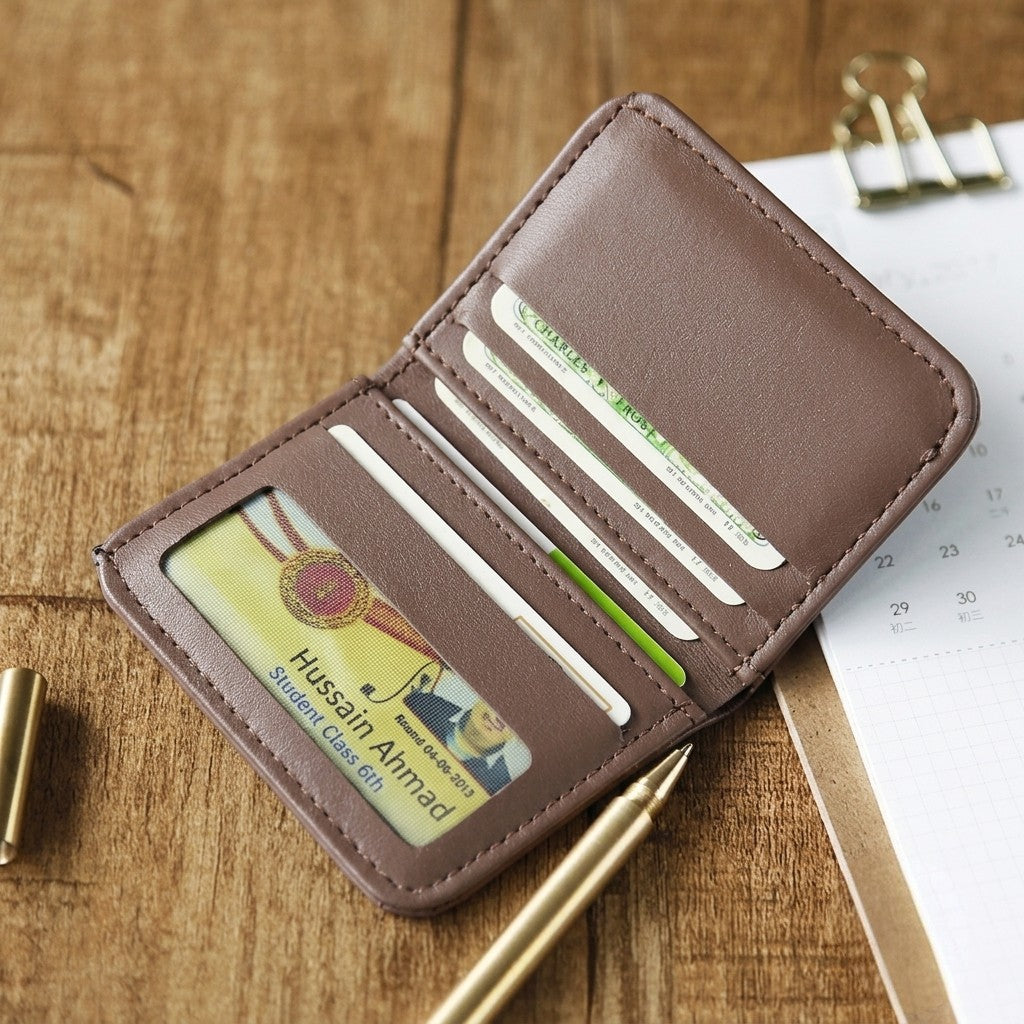 Fashion Slim PU Wallet Card Holder for Men &amp; Women HHC