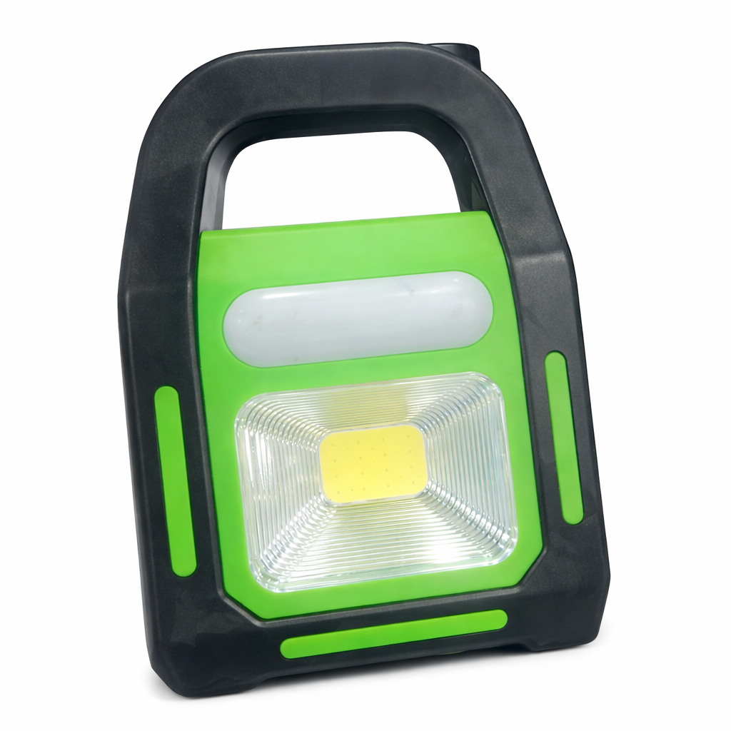 Portable Solar LED Flood Light – Emergency Work Light with Carry Handle HHC