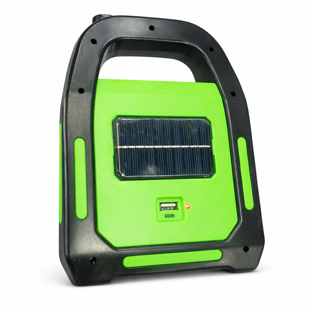 Portable Solar LED Flood Light – Emergency Work Light with Carry Handle HHC