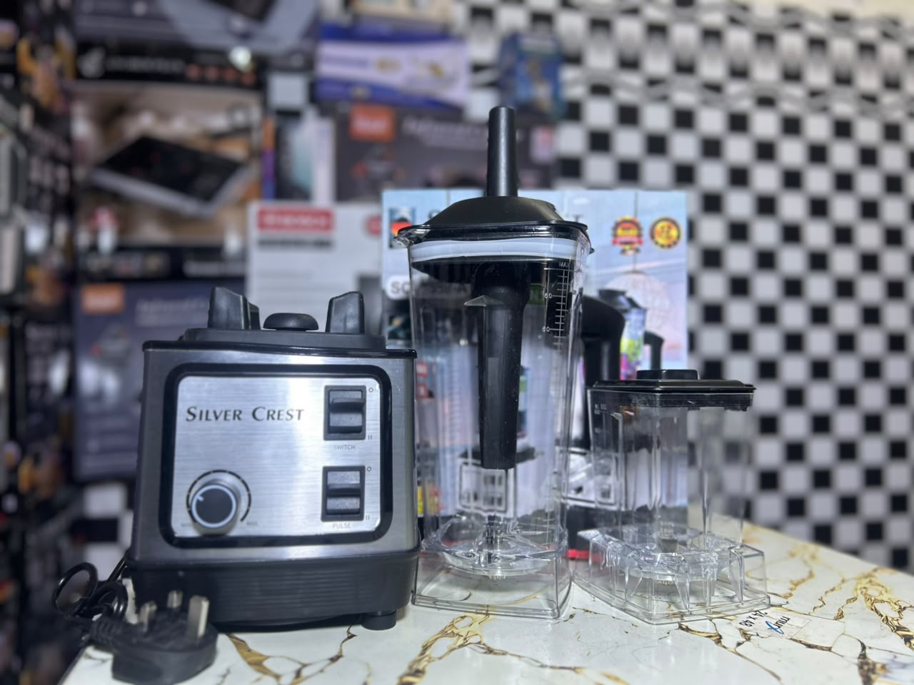 Silver Crest 2-in-1 Blender &amp; Grinder SC-1589 – Powerful Kitchen Appliance HHC