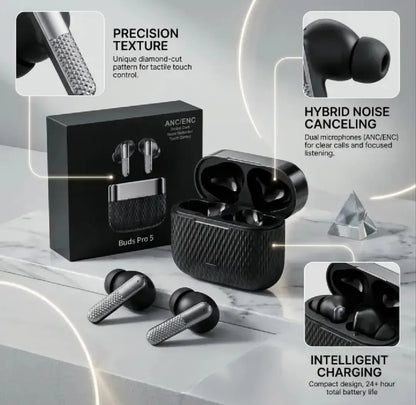 Buds Pro 5 Wireless Bluetooth Earbuds HHC