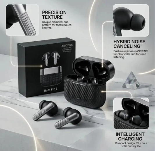 Buds Pro 5 Wireless Bluetooth Earbuds HHC