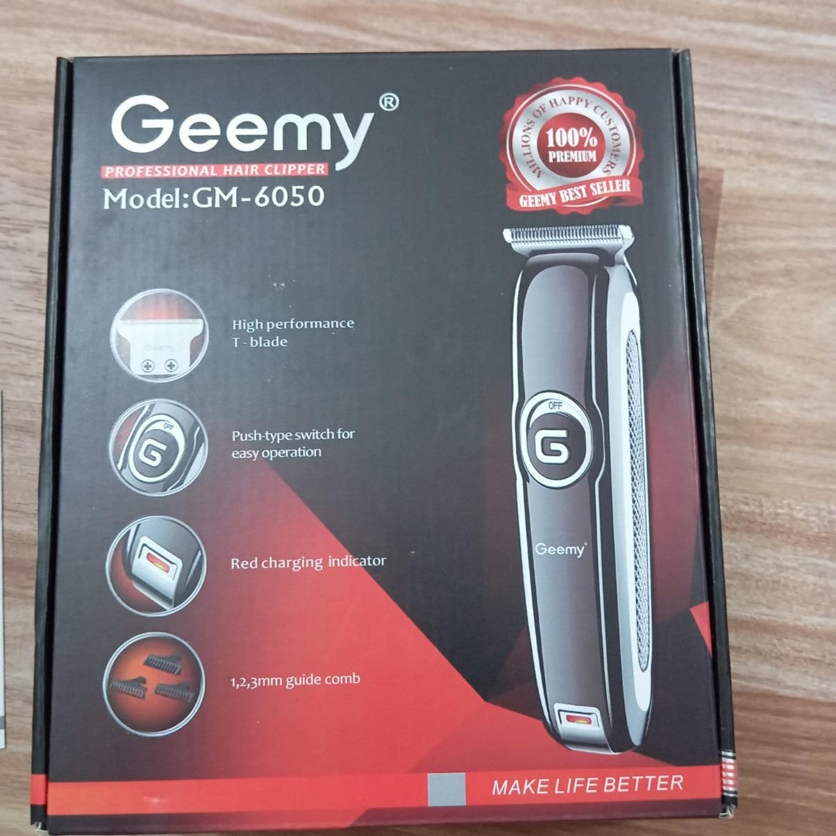 Geemy GM-6050 Professional Hair Clipper &amp; Trimmer HHC