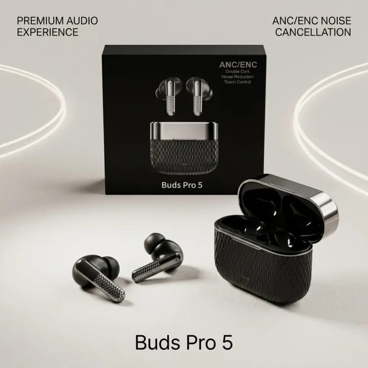 Buds Pro 5 Wireless Bluetooth Earbuds HHC