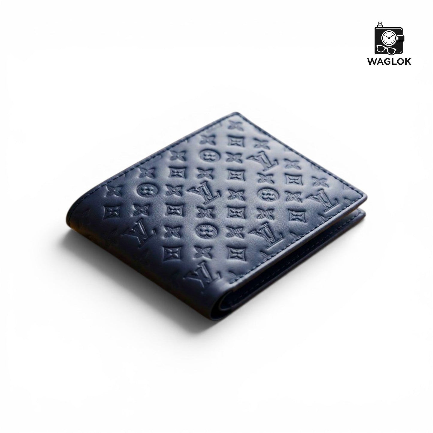 Men's Genuine Leather Bifold Wallet with Gift Box Black HHC