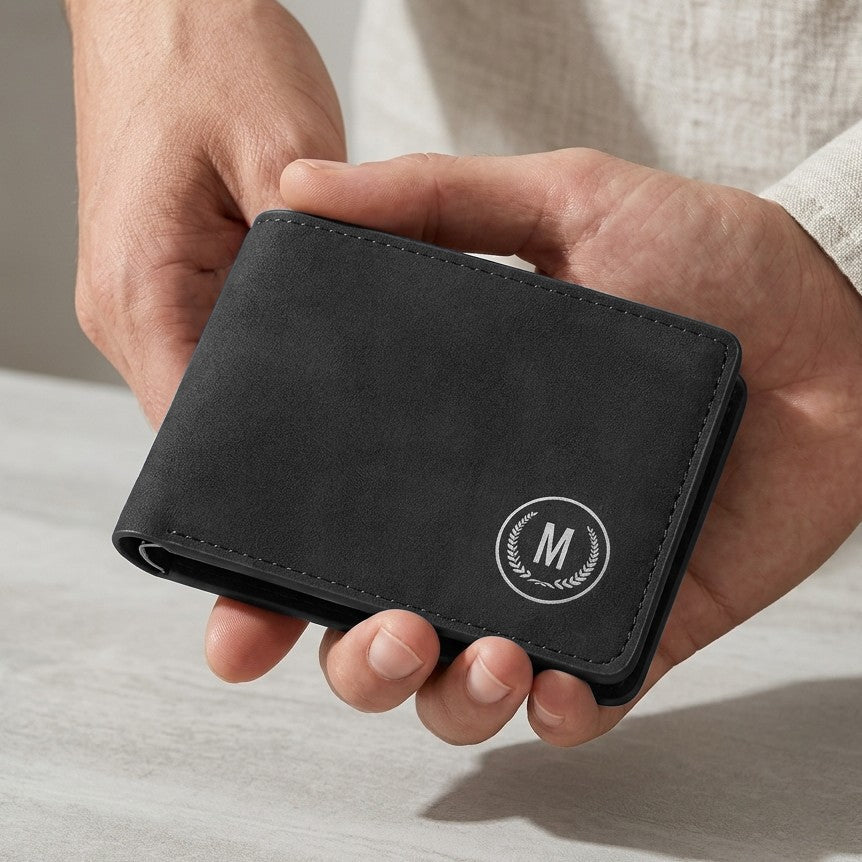 M-Design Soft Leather Bifold Wallet for Men Light Brown HHC