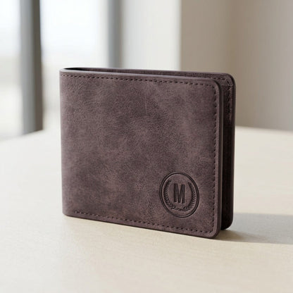 M-Design Soft Leather Bifold Wallet for Men Light Brown HHC