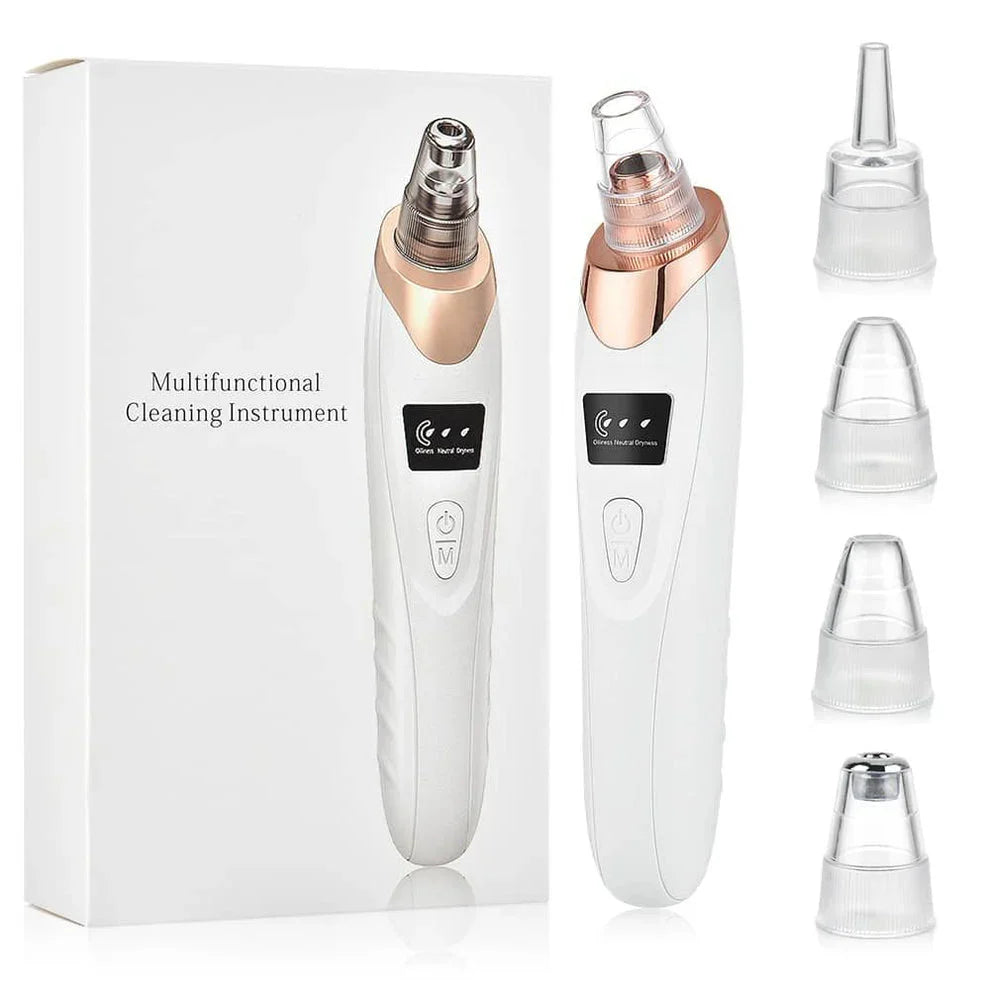 5-in-1 Blackhead Remover Machine – Rechargeable Face Vacuum with 5 Heads HHC