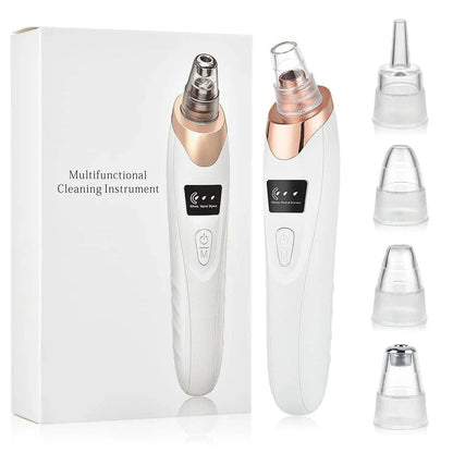 5-in-1 Blackhead Remover Machine – Rechargeable Face Vacuum with 5 Heads HHC