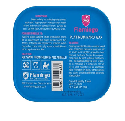 Flamingo Platinum Hard Wax Car Polish 200G – High-Gloss Carnauba Paste Wax HHC