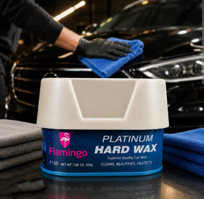 Flamingo Platinum Hard Wax Car Polish 200G – High-Gloss Carnauba Paste Wax HHC