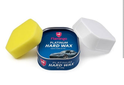 Flamingo Platinum Hard Wax Car Polish 200G – High-Gloss Carnauba Paste Wax HHC
