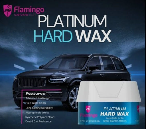 Flamingo Platinum Hard Wax Car Polish 200G – High-Gloss Carnauba Paste Wax HHC