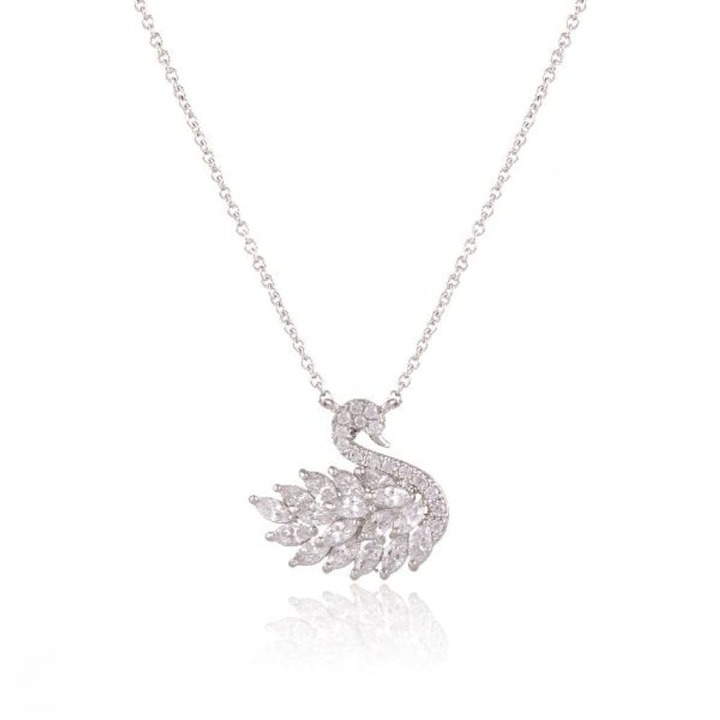 Swan Zircon Necklace HHC