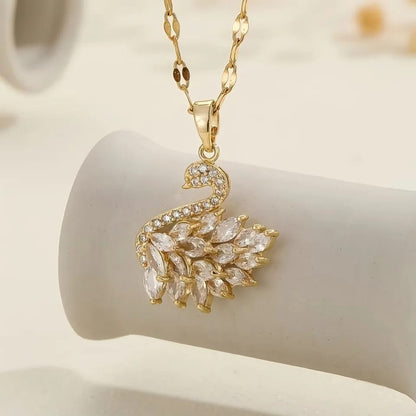Swan Zircon Necklace HHC