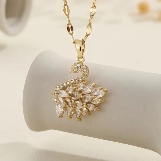 Swan Zircon Necklace HHC