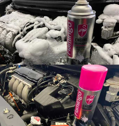 Flamingo Engine Degreaser Foam Spray 650ML – Heavy-Duty Engine Cleaner HHC
