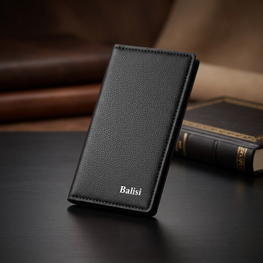 BALISI Bifold Wallet for Men & Women Black HHC