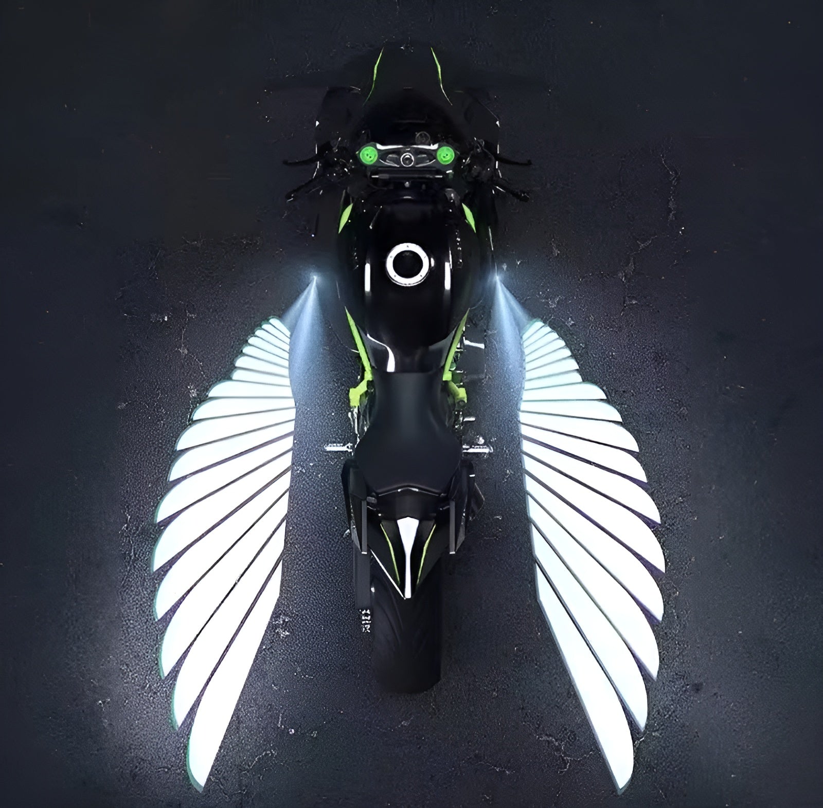 Angel Wings LED Bike Light for Motorcycles &amp; Bikes HHC