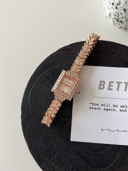 Elegance Imported Korean Shape Trending Leaf Watch for Women HHC