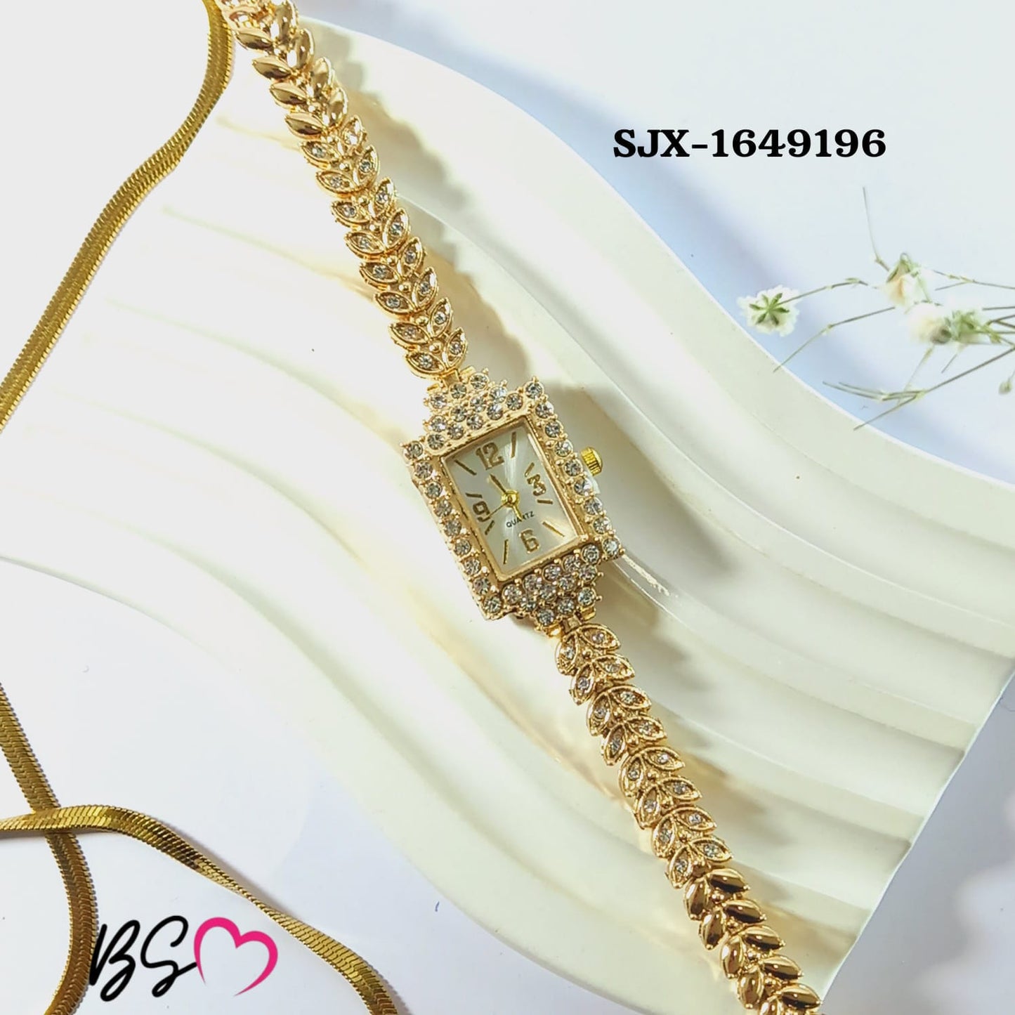 Elegance Imported Korean Shape Trending Leaf Watch for Women HHC