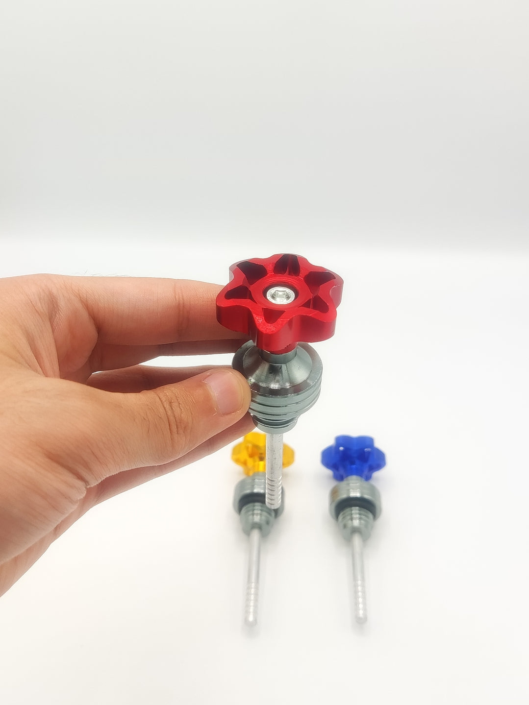Flower Style Bike Oil Gauge for Honda CD 70 &amp; CG 125 – Blue HHC