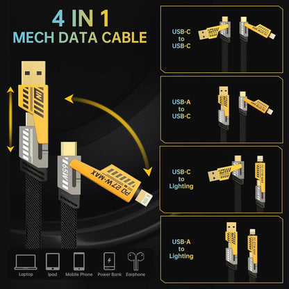 4-in-1 MECH High-Speed Data Cable HHC