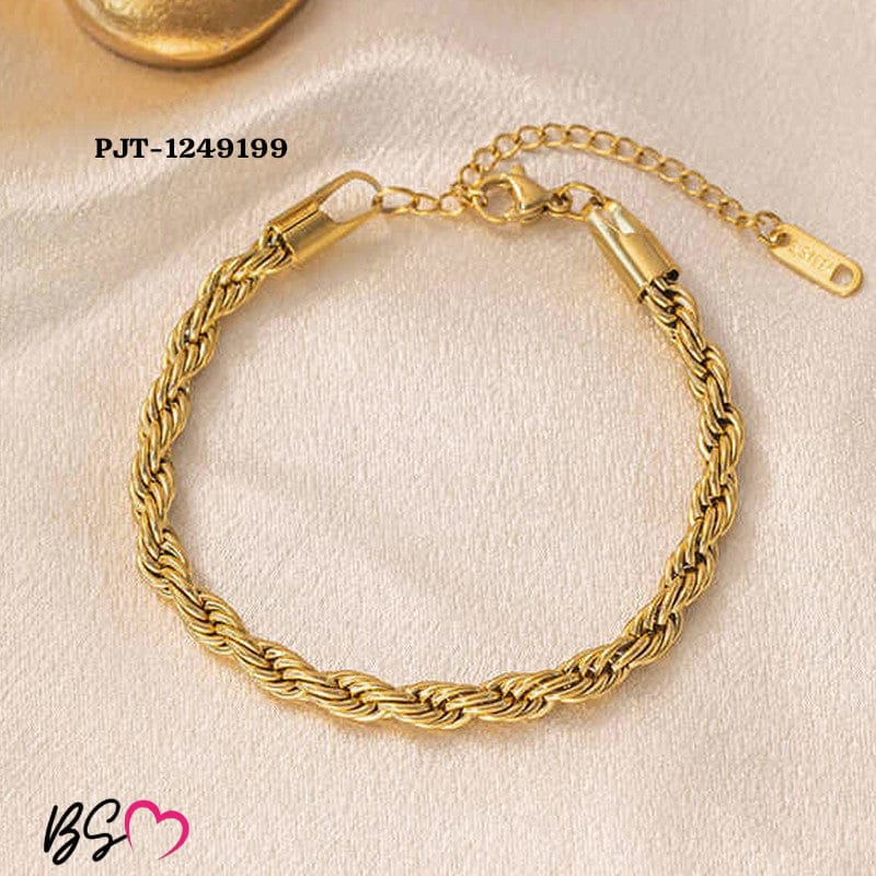 Golden Rope Bracelet / Anklet – Unisex Stylish Chain HHC