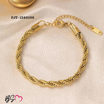Golden Rope Bracelet / Anklet – Unisex Stylish Chain HHC