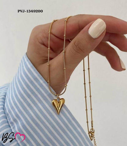 Ball Chain Heart Korean Pendant HHC
