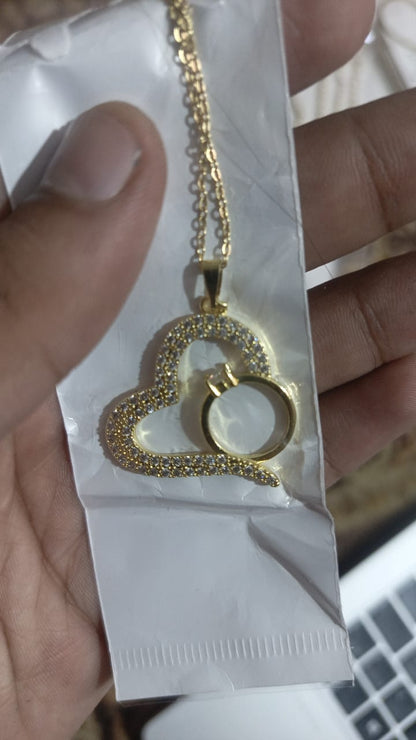 Korean Heart Locket With Ring HHC