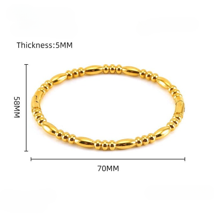 Filled Dots Bambo Korean Bangle HHC