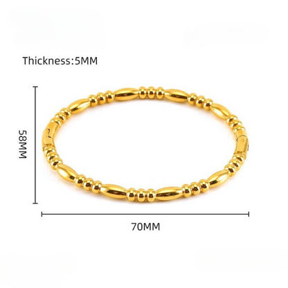 Filled Dots Bambo Korean Bangle HHC