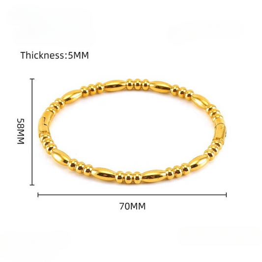 Filled Dots Bambo Korean Bangle HHC