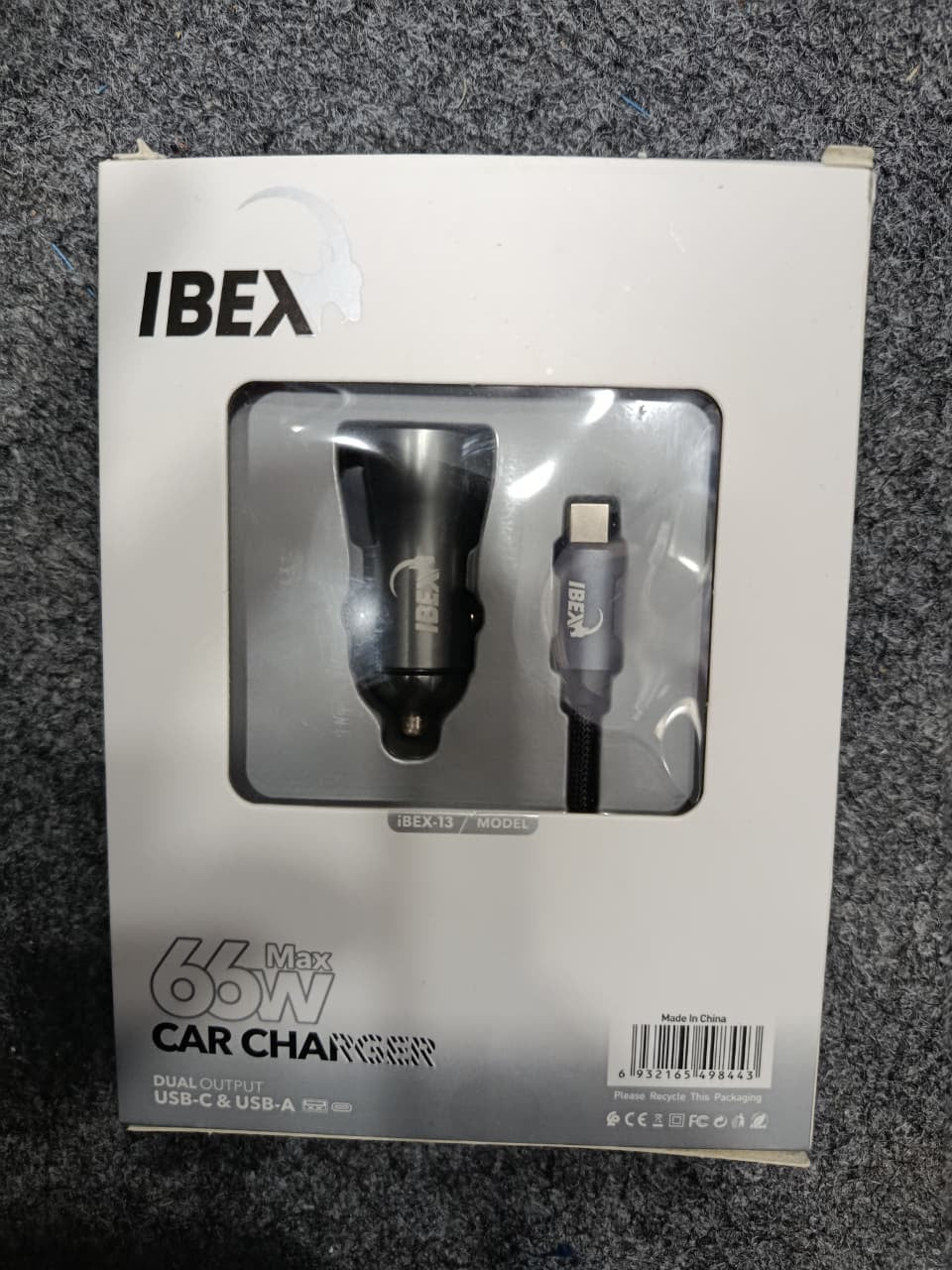 IBEX-13 66W Max Metal Shell Fast Car Charger HHC