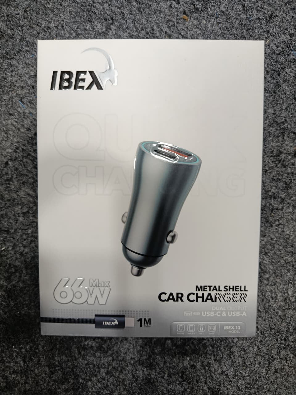 IBEX-13 66W Max Metal Shell Fast Car Charger HHC