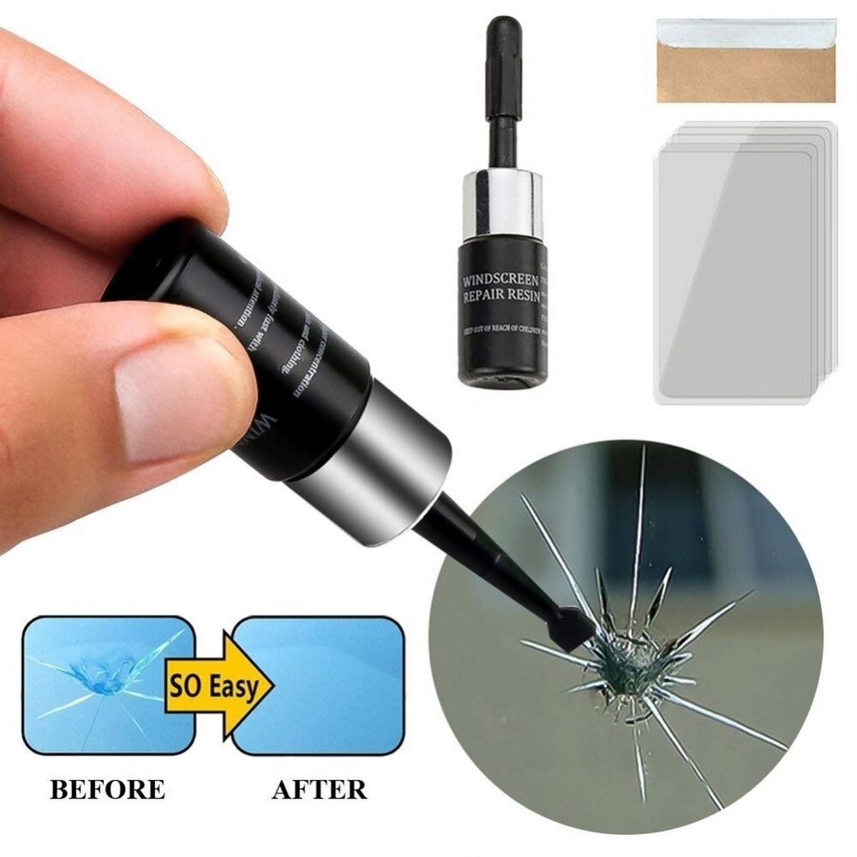 Windshield Crack Repair Kit – Pack of 2 HHC