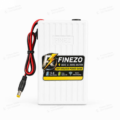 Finezo 12V WiFi Router Power Bank 12000mAh HHC