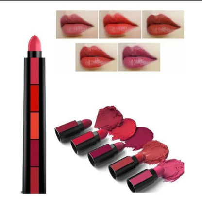 5-in-1 Lipstick – 5-Step Matte Lip Color HHC