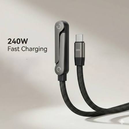 240W 2-in-1 C to C Data Cable with Stand – 1.5 Meter HHC