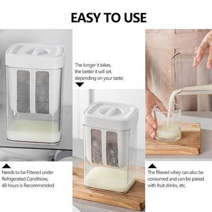 Multi-Purpose 1100ML Greek Yogurt Maker &amp; Hung Curd Strainer HHC