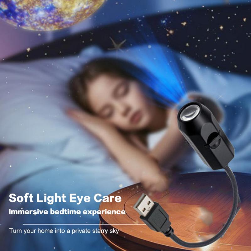 USB Ceiling Moon Earth Projection Atmosphere Light HHC