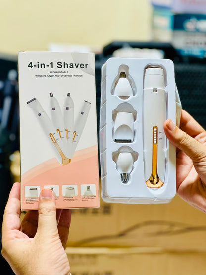 Flawless 4-in-1 Rechargeable Hair Remover – Personal Grooming &amp; Hair Removal Device HHC