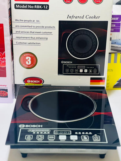 Bosch 2200W Infrared Cooker RBK-12 – Digital Touch Controls &amp; Multiple Cooking Functions HHC