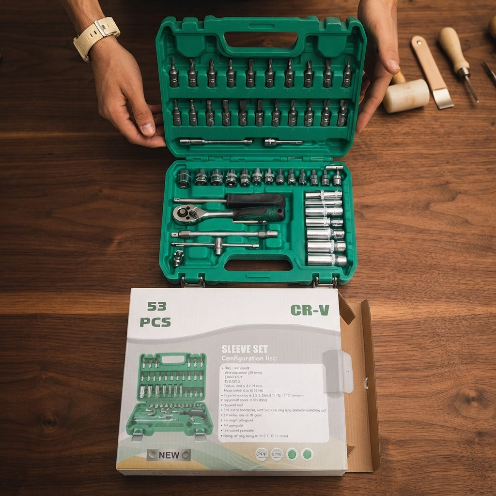 53-Piece Auto Repair Tool Set – Professional Kit for Maintenance &amp; DIY Repairs HHC