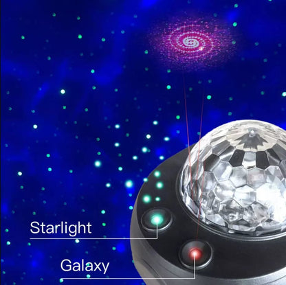 Colorful Starry Sky Galaxy Projector Night Light with Bluetooth &amp; USB Music Player HHC