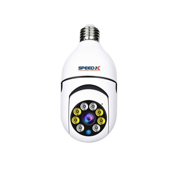 Speed-x SP-E27 Bulb Camera 1080P Wifi 360 Degree Panoramic Night Vision HHC