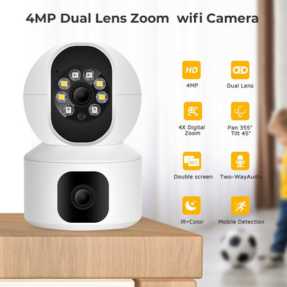 BRANDED Speed-X N9-2 Ultra HD 8K Dual-Lens WiFi Security Camera HHC