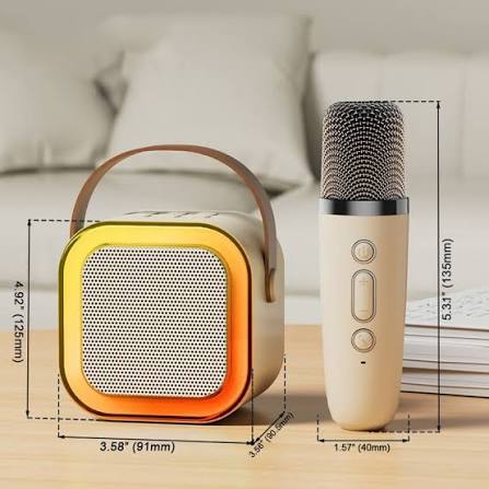 K12 Portable Speaker with Single Mic – Wireless Bluetooth Karaoke Speaker HHC