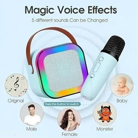 K12 Portable Speaker with Single Mic – Wireless Bluetooth Karaoke Speaker HHC